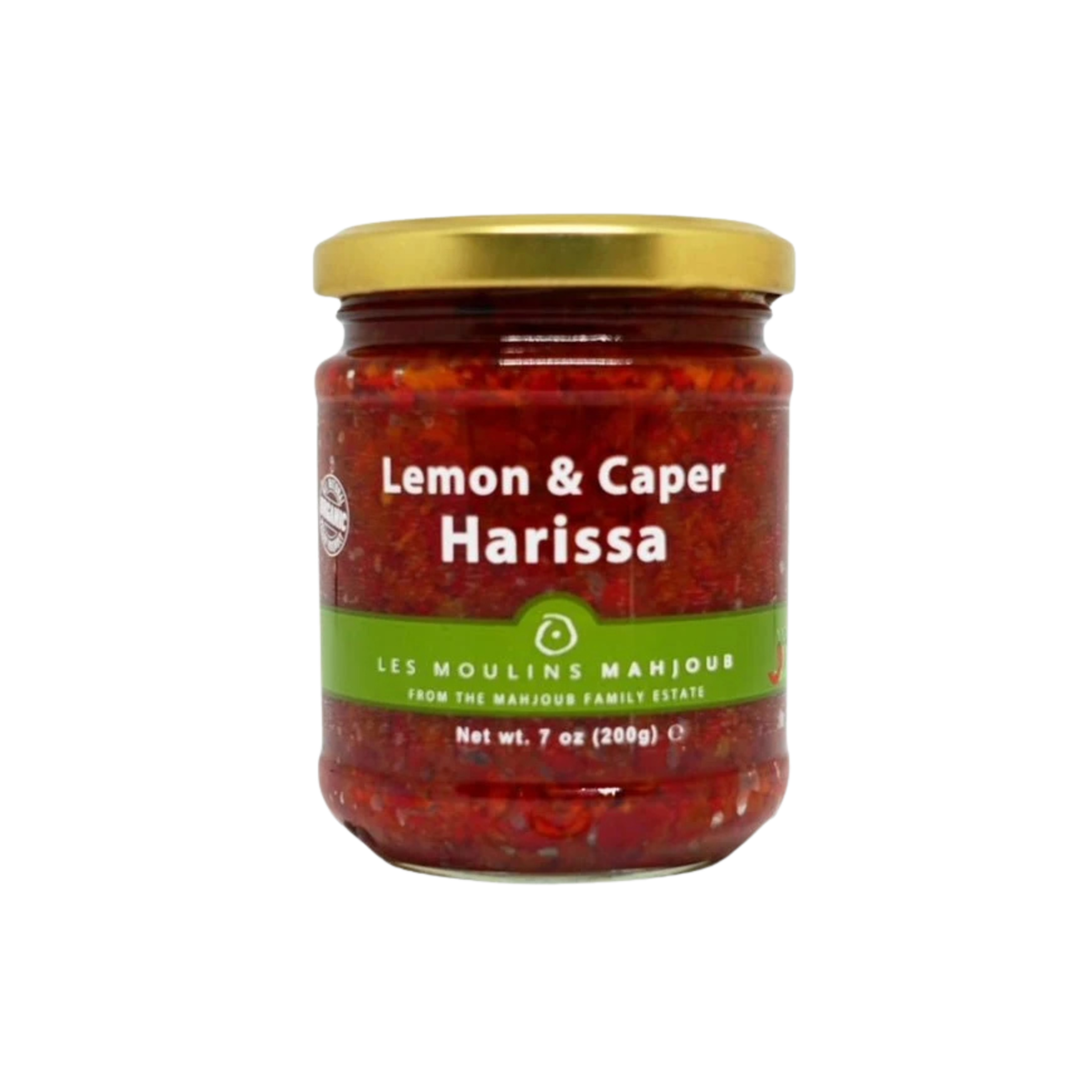 Organic lemon and caper harissa — 200g
